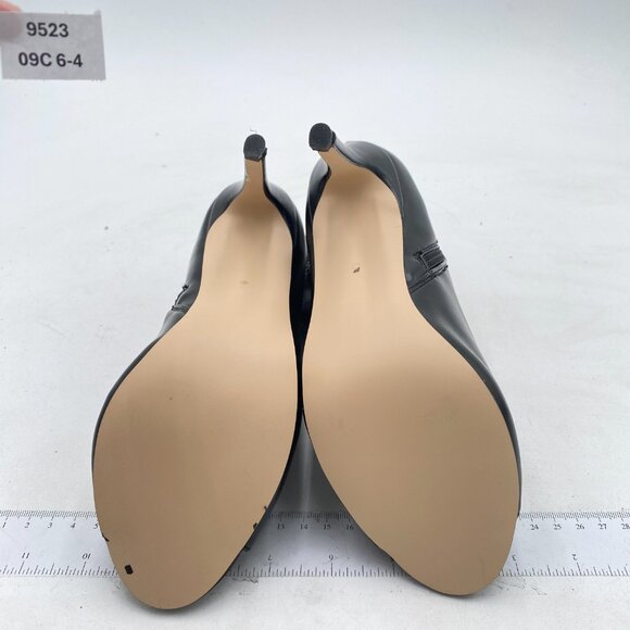 Black Women Dressy Peep Toe High Heel Ankle Boots Stiletto Side Zipper Shoes - Picture 5 of 6